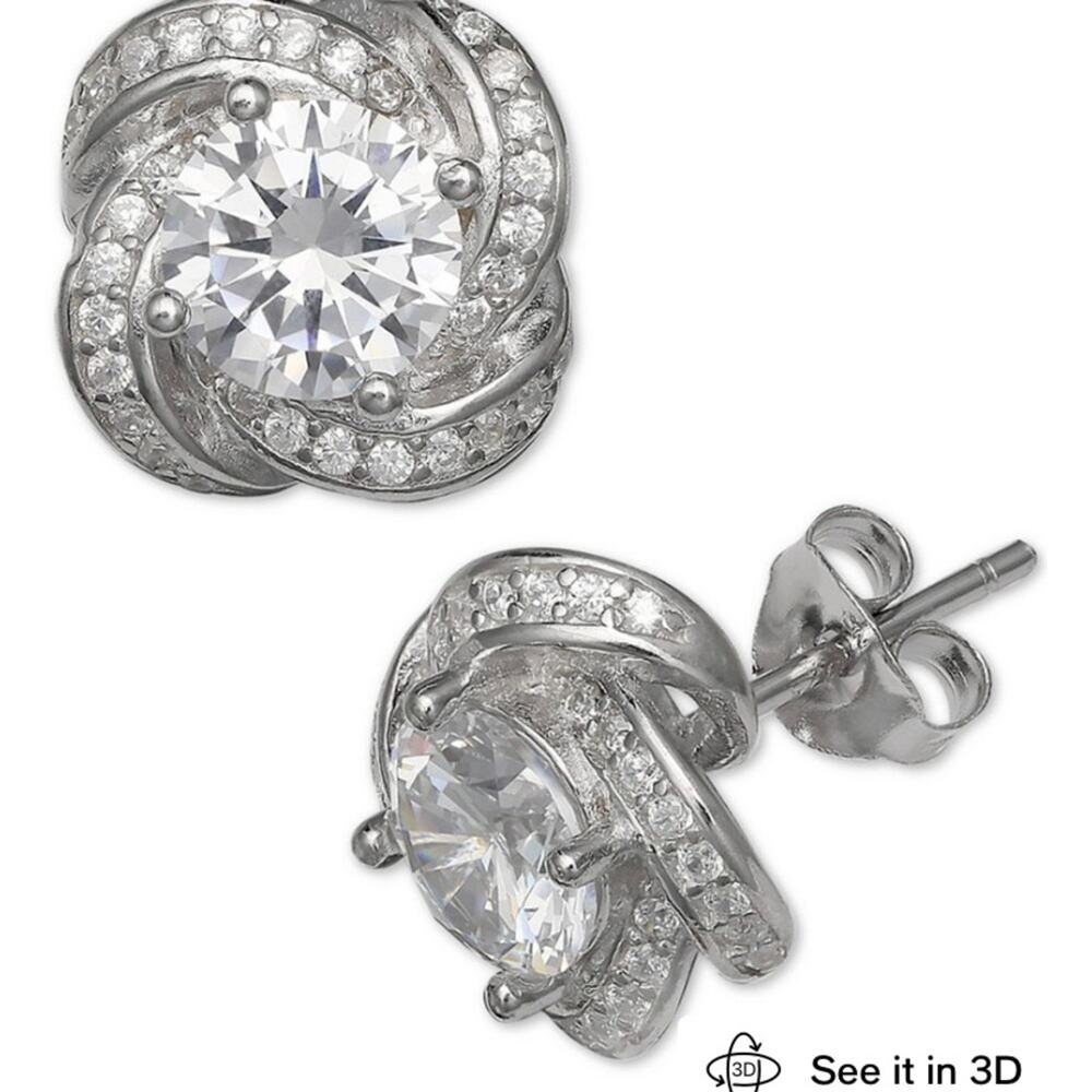 GIANI BERNINI Sterling Silver Love Knot Earrings‎